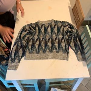 80s inspired stitched Sweater